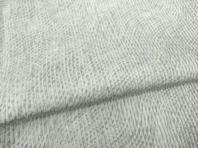 平和屋着物●上質な小紋　よろけ縞　正絹　逸品　AABI5130ck