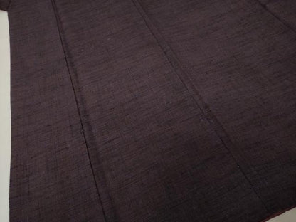 平和屋着物●上質な紬　霞文　正絹　逸品　AABI5135ck