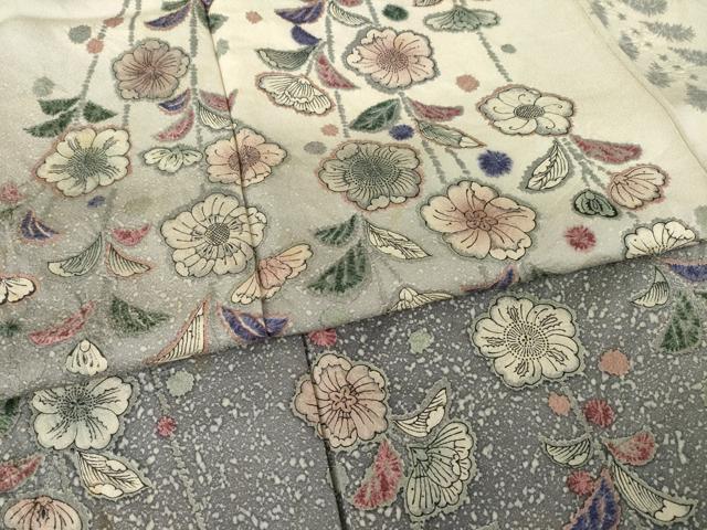 平和屋着物●訪問着　辻が花　絞り　暈し染め　正絹　逸品　AABI5138ck