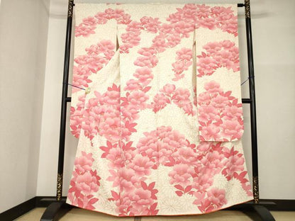 平和屋着物●豪華振袖　駒刺繍　花尽くし　金彩　正絹　逸品　AABI5142ck