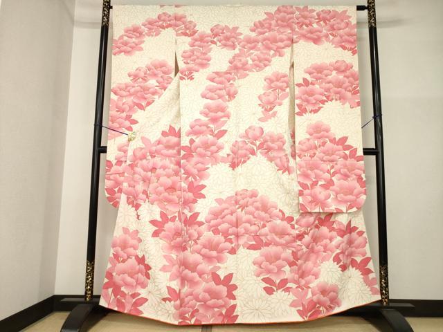 平和屋着物●豪華振袖　駒刺繍　花尽くし　金彩　正絹　逸品　AABI5142ck