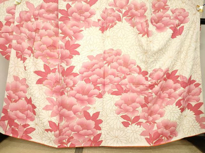 平和屋着物●豪華振袖　駒刺繍　花尽くし　金彩　正絹　逸品　AABI5142ck