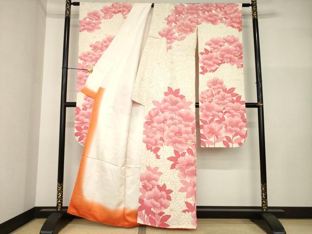 平和屋着物●豪華振袖　駒刺繍　花尽くし　金彩　正絹　逸品　AABI5142ck