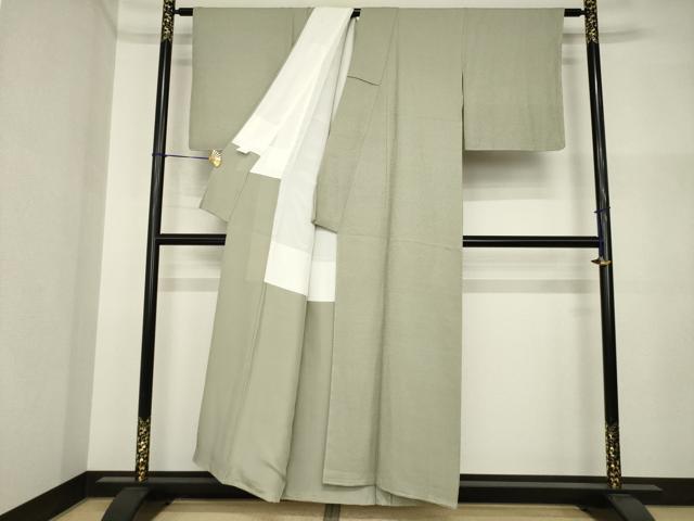 平和屋着物●上質な色無地　生壁色　正絹　逸品　未使用　AABI5152ck