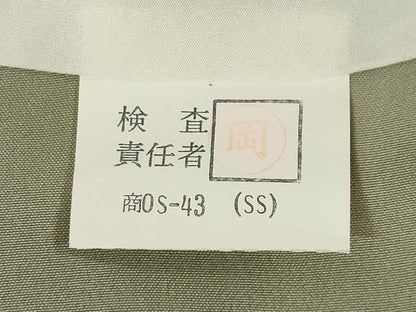 平和屋着物●上質な色無地　生壁色　正絹　逸品　未使用　AABI5152ck