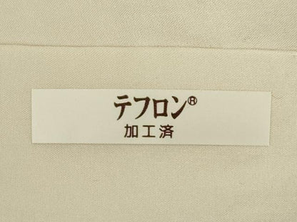 平和屋着物●訪問着　手描き　枝花文　正絹　逸品　AABI5156ck
