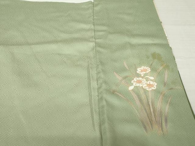 平和屋着物●訪問着　枝花文　暈し染め　金彩　正絹　逸品　AABI5157ck