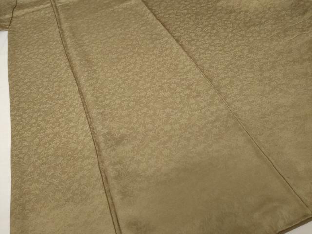 平和屋着物●染色作家　奥田祐斎　色無地　空五倍子色　正絹　逸品　AABI5158ck