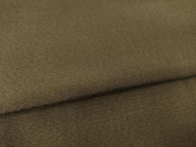 平和屋着物●男性　紬　色無地　海松色　正絹　逸品　AABI5159ck