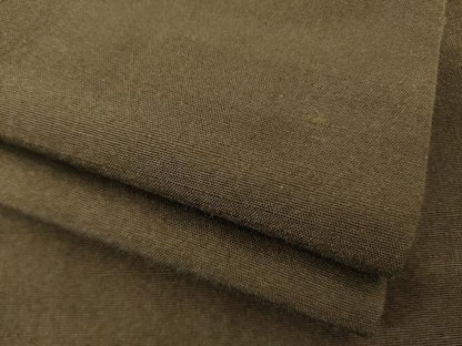 平和屋着物●男性　紬　色無地　海松色　正絹　逸品　AABI5159ck