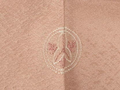 平和屋着物●訪問着　絞り　刺繍　地紙花文　正絹　逸品　AABI5160ck