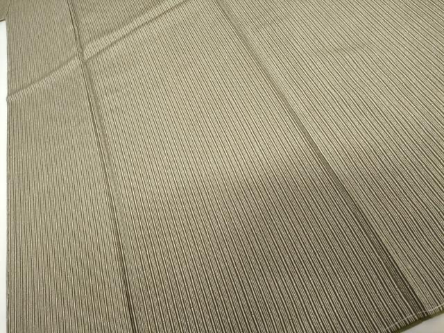 平和屋着物●江戸小紋　竹縞　正絹　逸品　未使用　AABI5166cs
