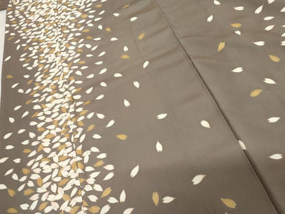 平和屋着物●上質な小紋　舞桜間道　金彩　正絹　逸品　未使用　AABI5167cs
