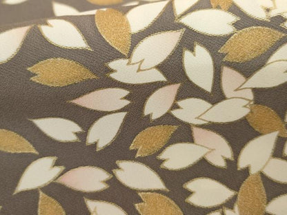 平和屋着物●上質な小紋　舞桜間道　金彩　正絹　逸品　未使用　AABI5167cs