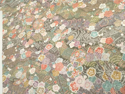平和屋着物●訪問着　花蝶文　暈し染め　金彩　小田急百貨店扱い　正絹　逸品　AABI5179cs