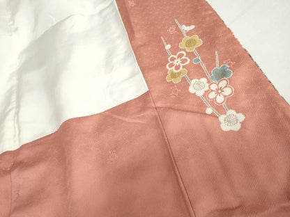 平和屋着物●訪問着　花蝶文　暈し染め　金彩　小田急百貨店扱い　正絹　逸品　AABI5179cs