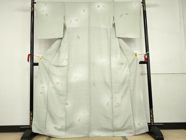 平和屋着物●上質な小紋　舞羽文　暈し染め　正絹　逸品　未使用　AABI5185cs
