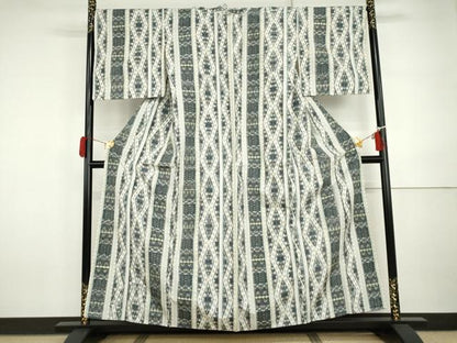 平和屋着物●上質な紬　花間道　正絹　逸品　AABI5203cs