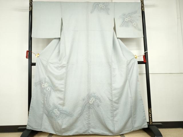 平和屋着物●訪問着　作家物　武夫　辻が花　絞り　暈し染め　金通し地　正絹　逸品　AABI5209cs