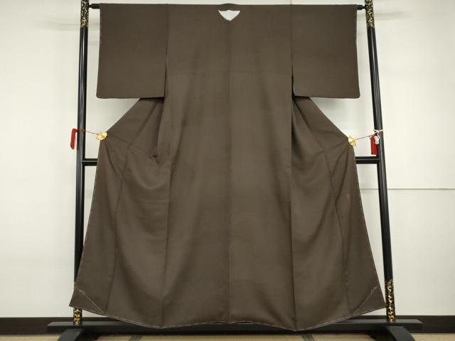 平和屋着物●龍村晋謹製　お召　赤墨色　正絹　逸品　未使用　AABI5216cs 平和屋着物○龍村晋謹製 お召 赤墨色 正絹 逸品 未使用 AABI5216cs