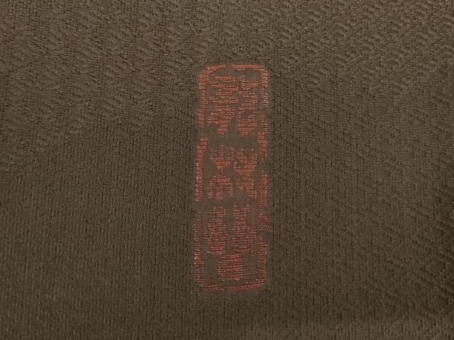 平和屋着物●龍村晋謹製　お召　赤墨色　正絹　逸品　未使用　AABI5216cs 平和屋着物○龍村晋謹製 お召 赤墨色 正絹 逸品 未使用 AABI5216cs