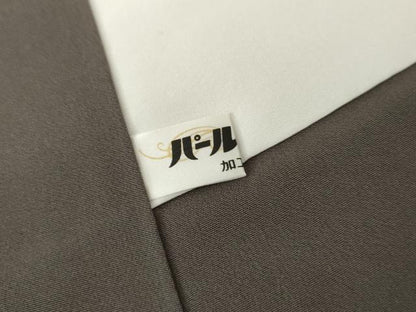 平和屋着物●龍村晋謹製　お召　赤墨色　正絹　逸品　未使用　AABI5216cs