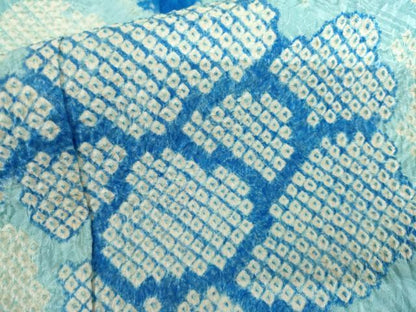 平和屋着物●豪華振袖　総絞り　雲取り花文　正絹　逸品　AABI5218cs