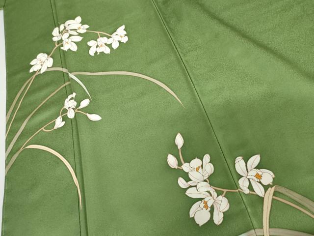 平和屋着物●訪問着　枝花文　金彩　正絹　逸品　未使用　AABI5219cs