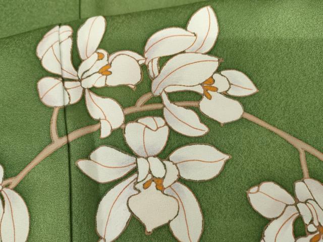 平和屋着物●訪問着　枝花文　金彩　正絹　逸品　未使用　AABI5219cs
