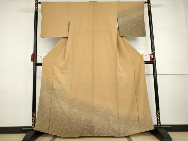 平和屋着物●訪問着　玩具文　暈し染め　金彩　正絹　逸品　AABI5224cs