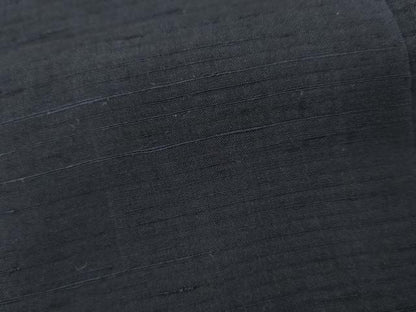 平和屋着物●男性　紬　色無地　濃藍色　正絹　逸品　AABI5226cs
