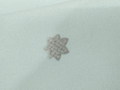 平和屋着物●上質な小紋　総刺繍　舞花文　正絹　逸品　AABI5229cs
