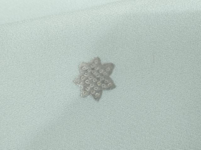 平和屋着物●上質な小紋　総刺繍　舞花文　正絹　逸品　AABI5229cs
