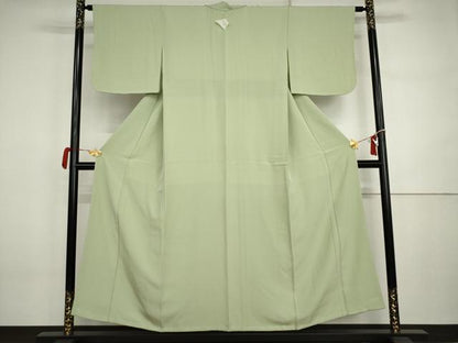 平和屋着物●上質な色無地　夏虫色　正絹　逸品　未使用　AABI5235cs