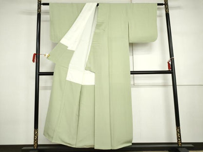 平和屋着物●上質な色無地　夏虫色　正絹　逸品　未使用　AABI5235cs