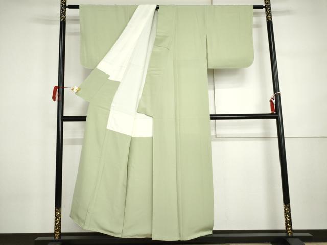 平和屋着物●上質な色無地　夏虫色　正絹　逸品　未使用　AABI5235cs