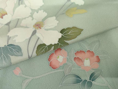 平和屋着物●訪問着　友禅　作家物　飾花文　暈し染め　正絹　逸品　AABI5243cs