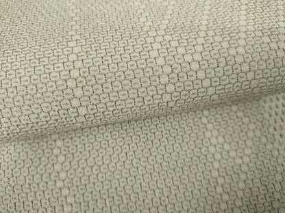 平和屋着物●本塩沢　110亀甲　よろけ縞　正絹　逸品　AABI5252cs