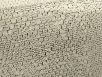 平和屋着物●本塩沢　110亀甲　よろけ縞　正絹　逸品　AABI5252cs