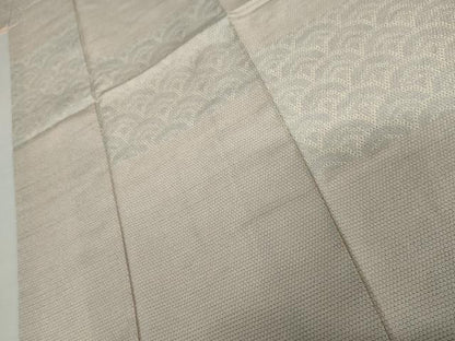平和屋着物●本塩沢　訪問着　青海波　正絹　逸品　AABI5255cs