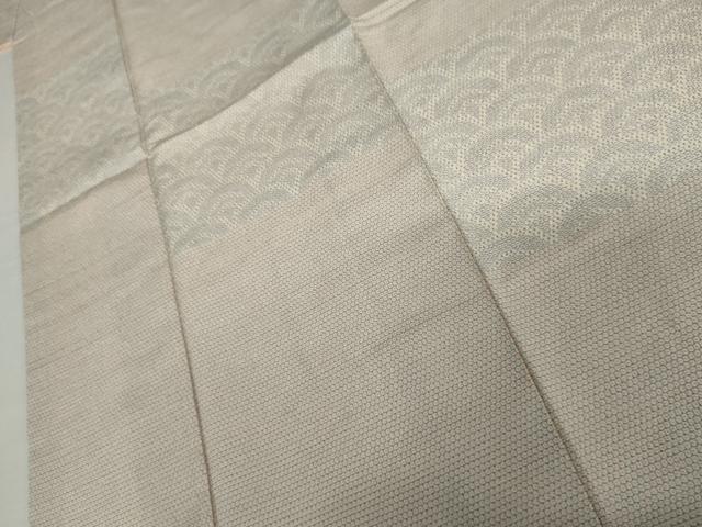 平和屋着物●本塩沢　訪問着　青海波　正絹　逸品　AABI5255cs