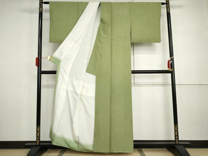 平和屋着物●樋口実　江戸小紋　極小鮫小紋柄　三越扱い　正絹　逸品　AABI5268cs