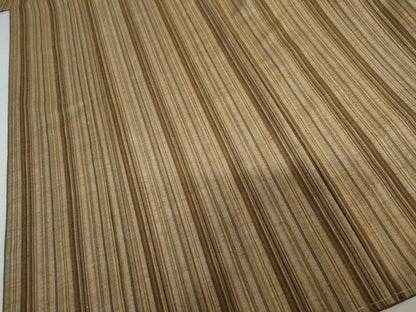 平和屋着物●上質な紬　縞　正絹　逸品　未使用　AABI5272cs