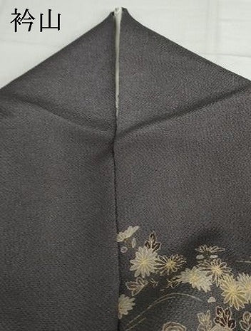 平和屋着物●訪問着　友禅　浜松風景文　金彩　鬼しぼ縮緬　正絹　逸品　AABI5273cs