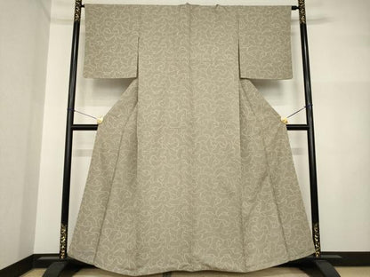 平和屋着物●上質な小紋　舞蝶尽くし　正絹　逸品　AABI5283ck