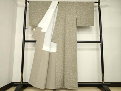 平和屋着物●上質な小紋　舞蝶尽くし　正絹　逸品　AABI5283ck