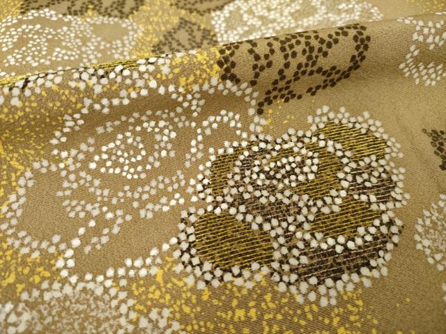 平和屋着物●訪問着　作家物　刺繍　薔薇　金糸　金彩　正絹　逸品　AABI5289ck
