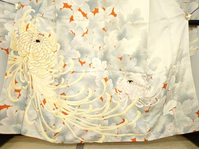 平和屋着物●豪華振袖　駒刺繍　乱菊　金彩　正絹　逸品　AABI5295ck