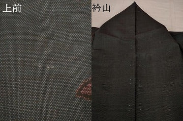 平和屋着物●本場大島紬　一元7マルキ　花蔦草文　正絹　逸品　AABI5299ck