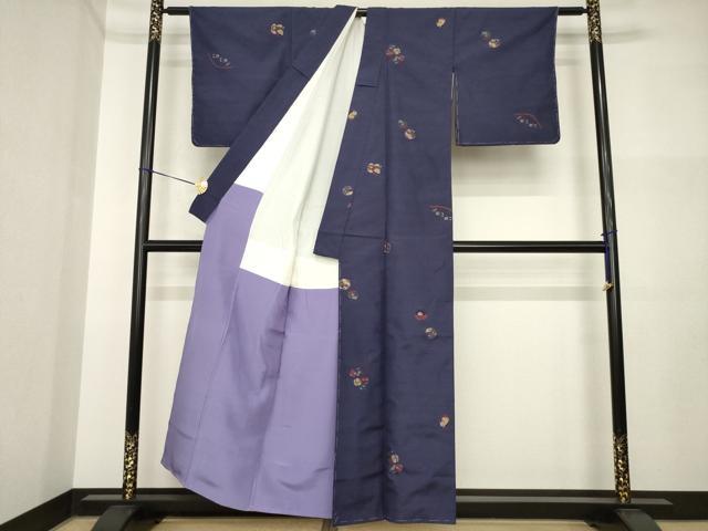 平和屋着物●京の名門・菱屋六右ェ門　紬　鈴　正絹　逸品　未使用　AABI5303ck